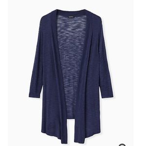 NWT Navy sheer cardigan